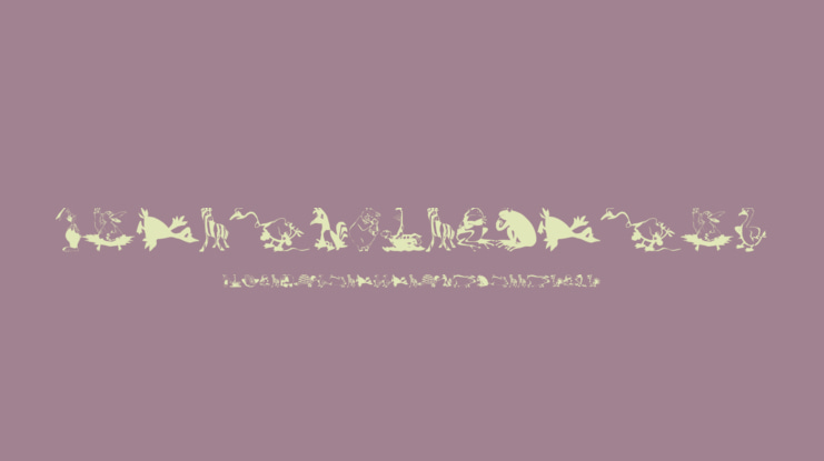 Animal Comedians Font