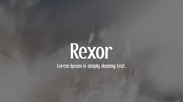 Rexor Font