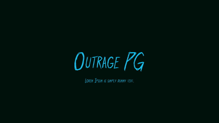 Outrage PG Font Family