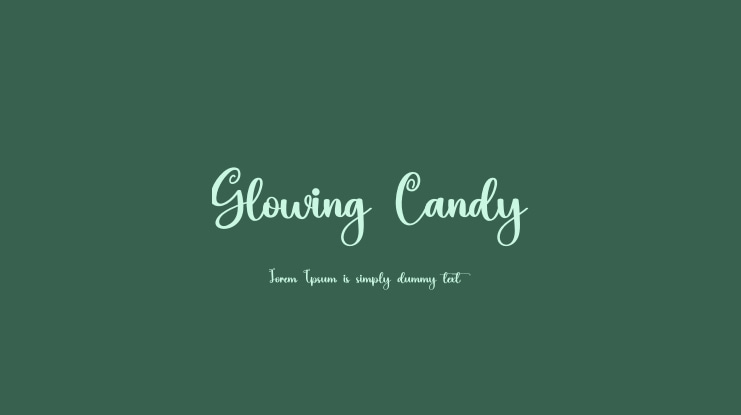 Glowing Candy Font