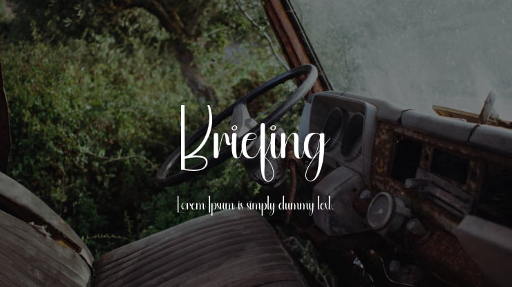 Briefing Font