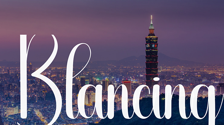 Blancing Font