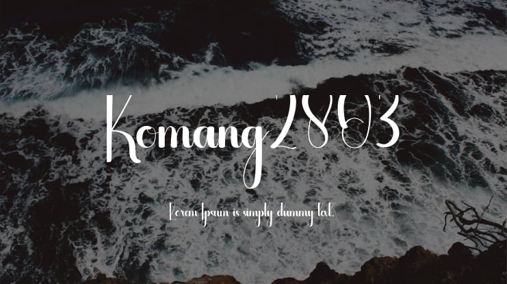 Komang2803 Font