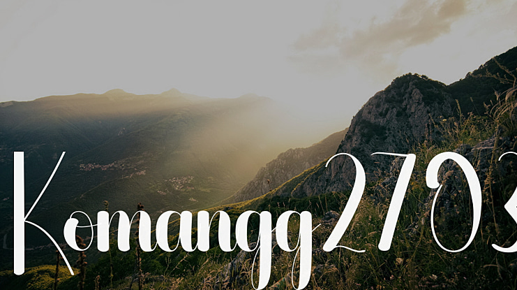 Komangg2703 Font