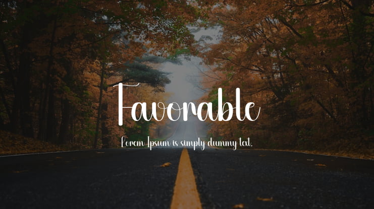 Favorable Font