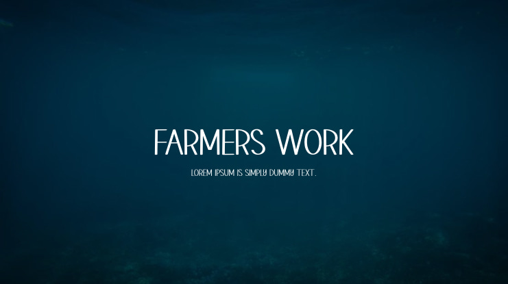 FARMERS WORK Font