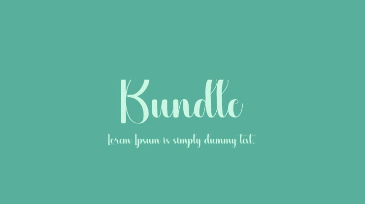 Bundle Font