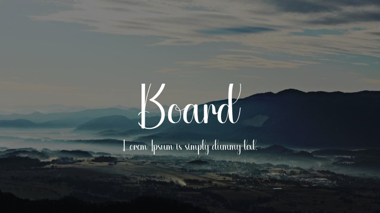 Board Font