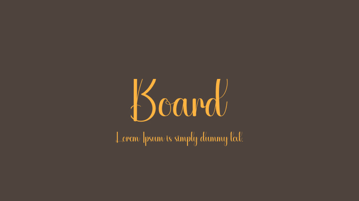 Board Font