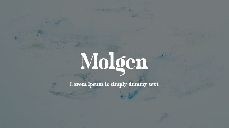 Molgen Font