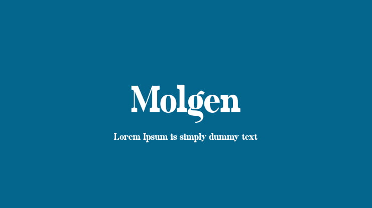 Molgen Font