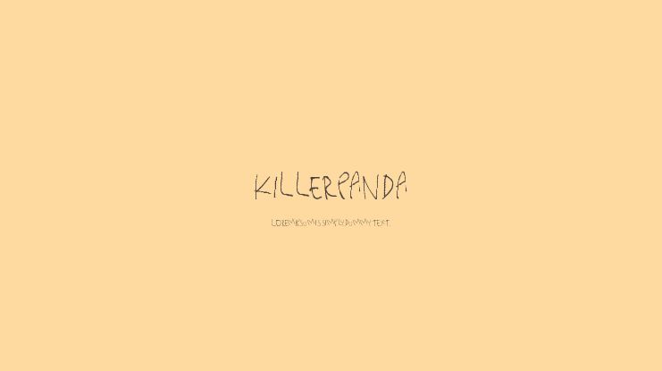 Killerpanda Font