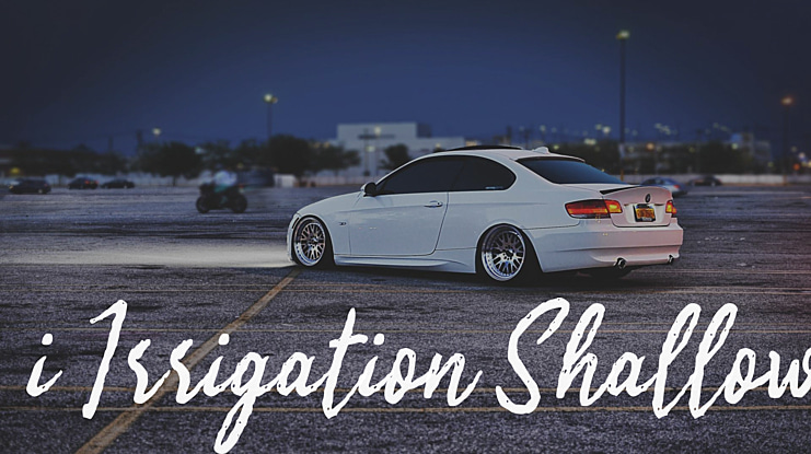 i Irrigation Shallow Font