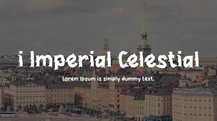 i Imperial Celestial Font