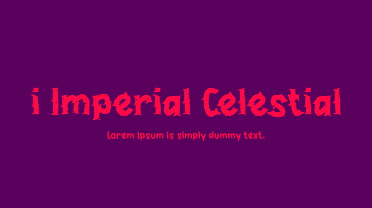 i Imperial Celestial Font
