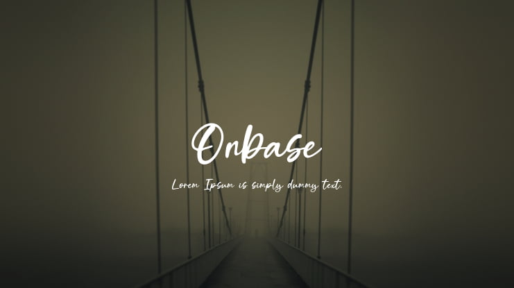 Onbase Font