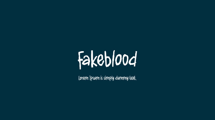 Fakeblood Font