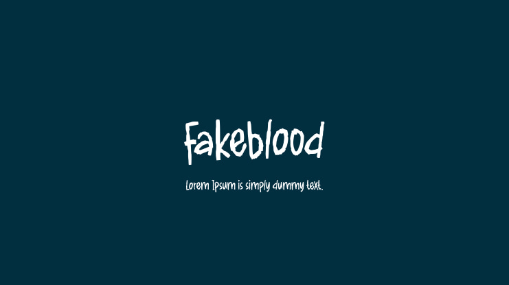 Fakeblood Font