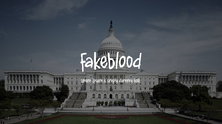 Fakeblood Font
