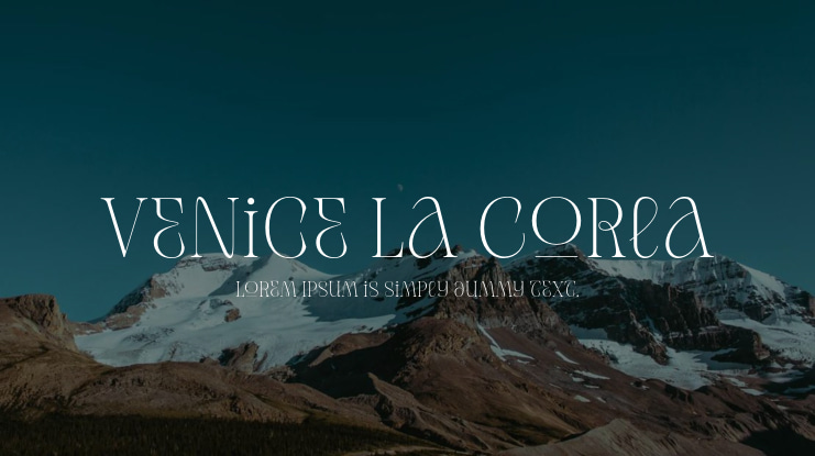 Venice La Corla Font