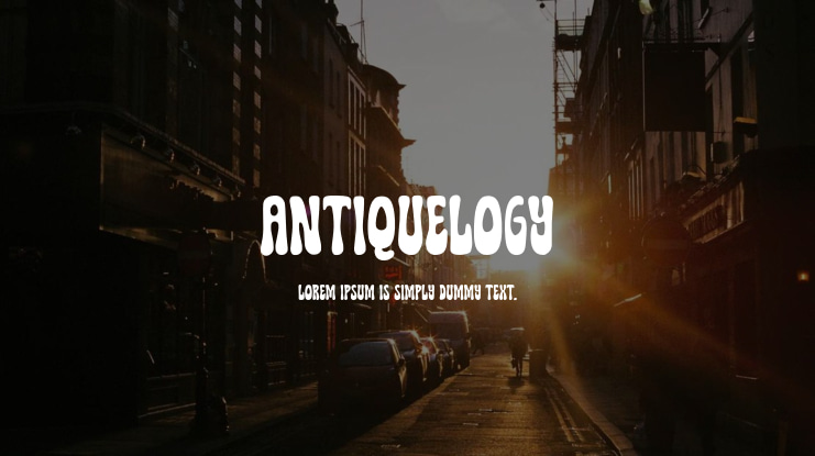 Antiquelogy Font