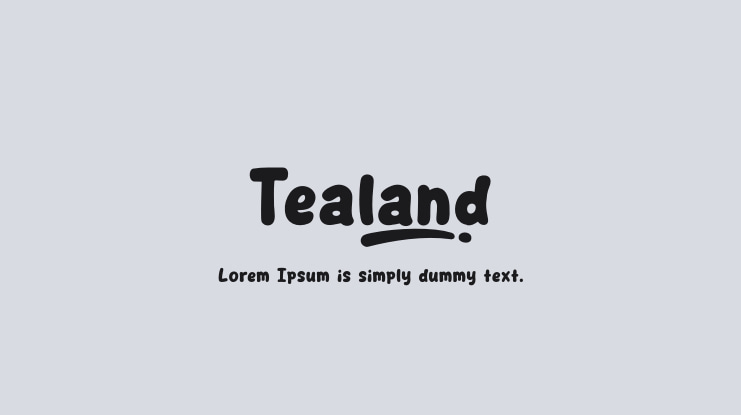 Tealand Font