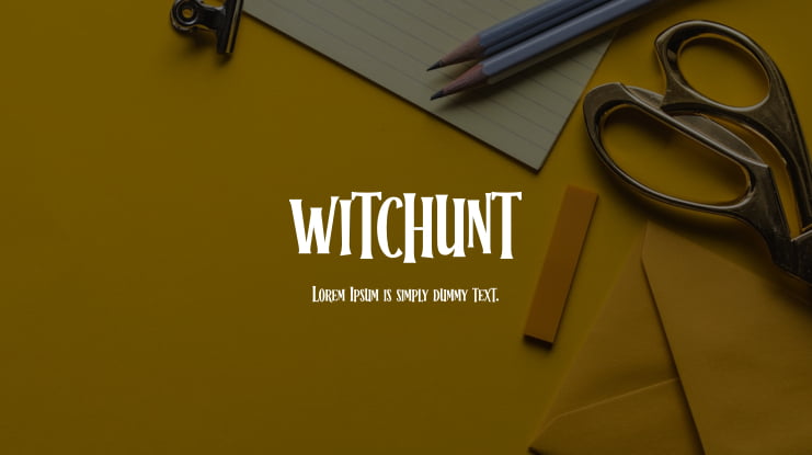 WITCHUNT Font