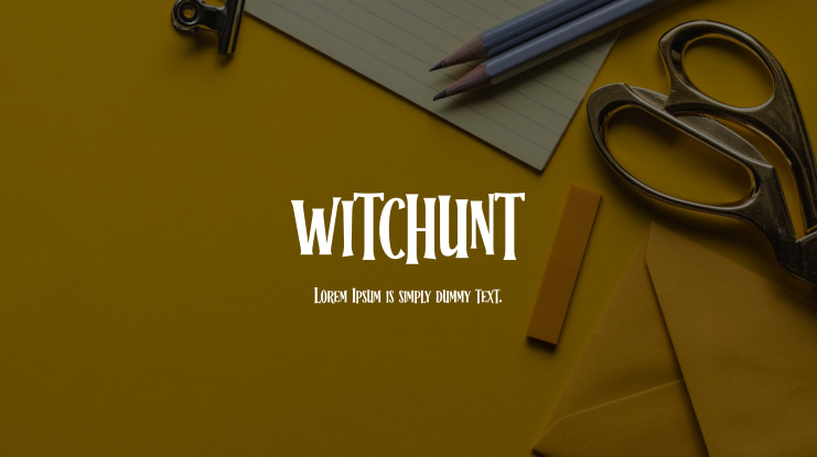 WITCHUNT Font