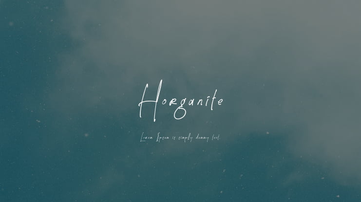 Horganite Font Family