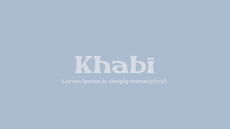 Khabi Font