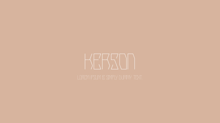 KERSON Font