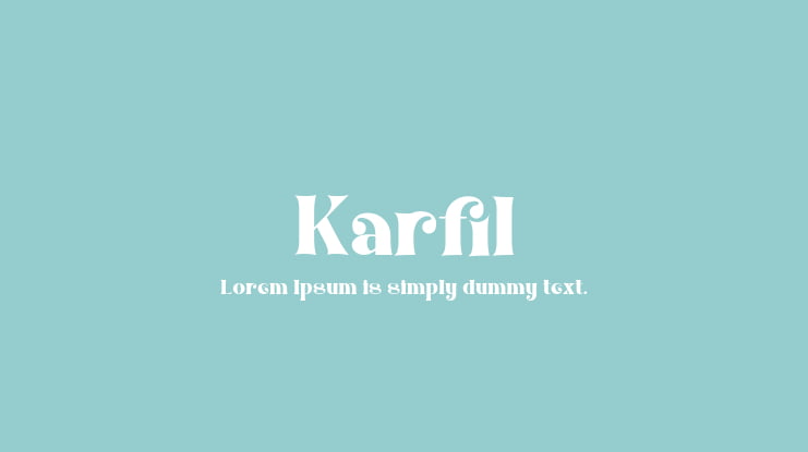 Karfil Font