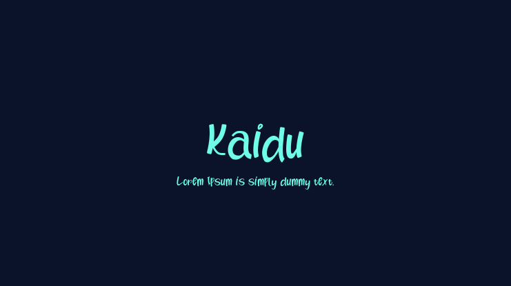Kaidu Font