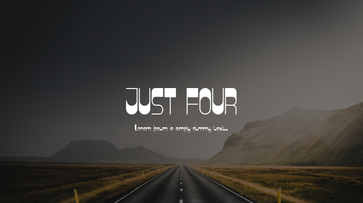 JUST FOUR Font