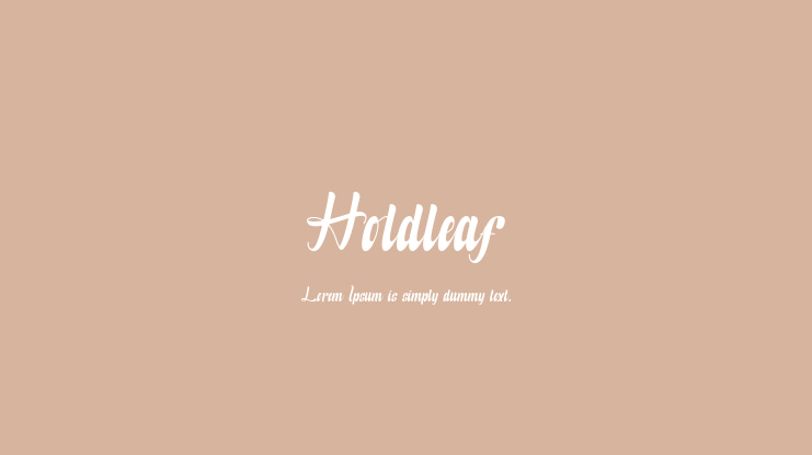 Holdleaf Font
