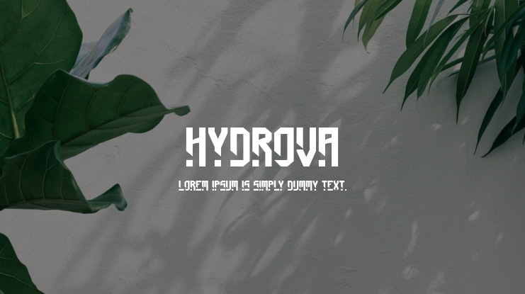 Hydrova Font