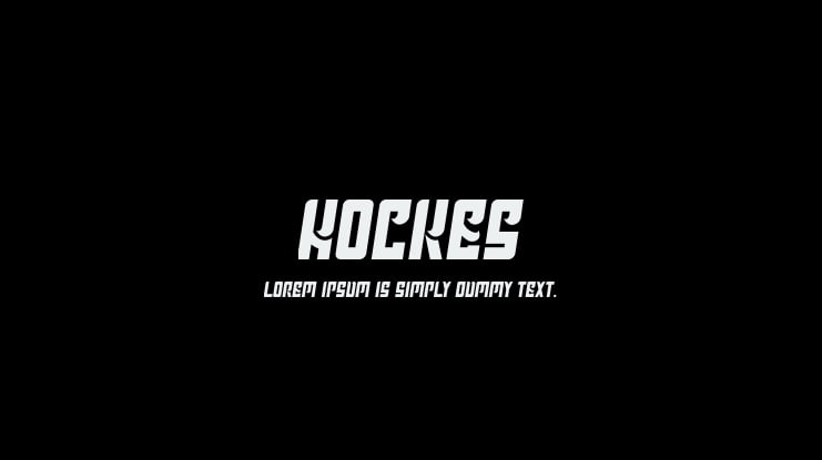HOCKES Font