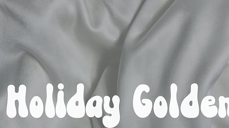 Holiday Golden Font