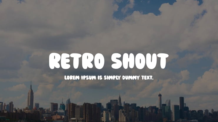 Retro Shout Font