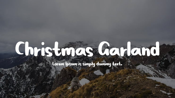 Christmas Garland Font