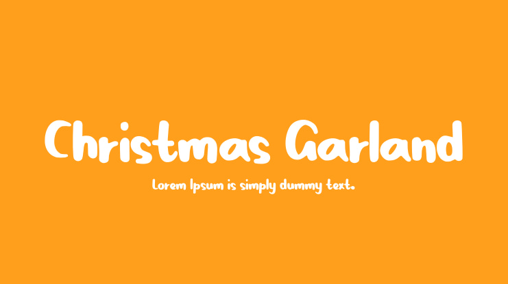 Christmas Garland Font