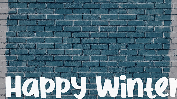 Happy Winter Font