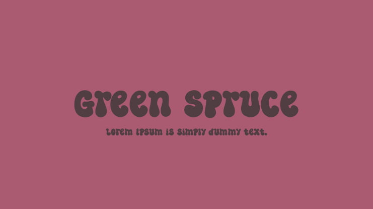 Green Spruce Font