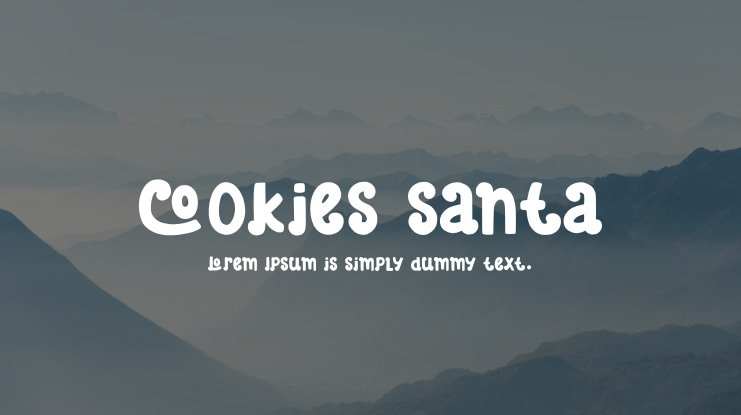 Cookies Santa Font