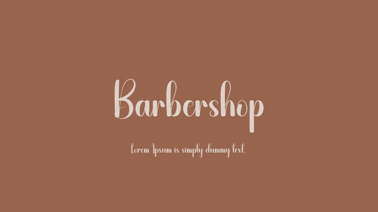 Barbershop Font
