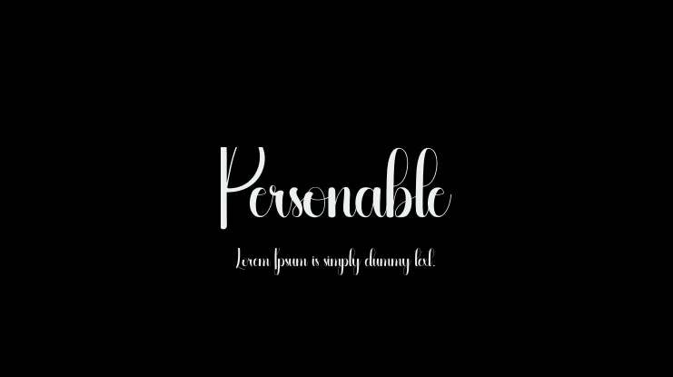Personable Font