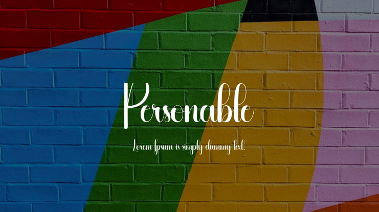 Personable Font