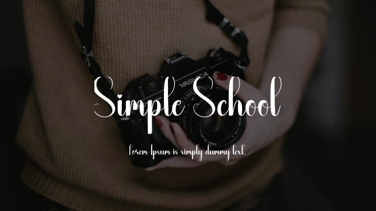 Simple School Font