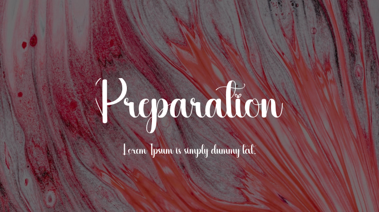 Preparation Font