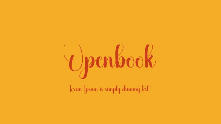 Openbook Font